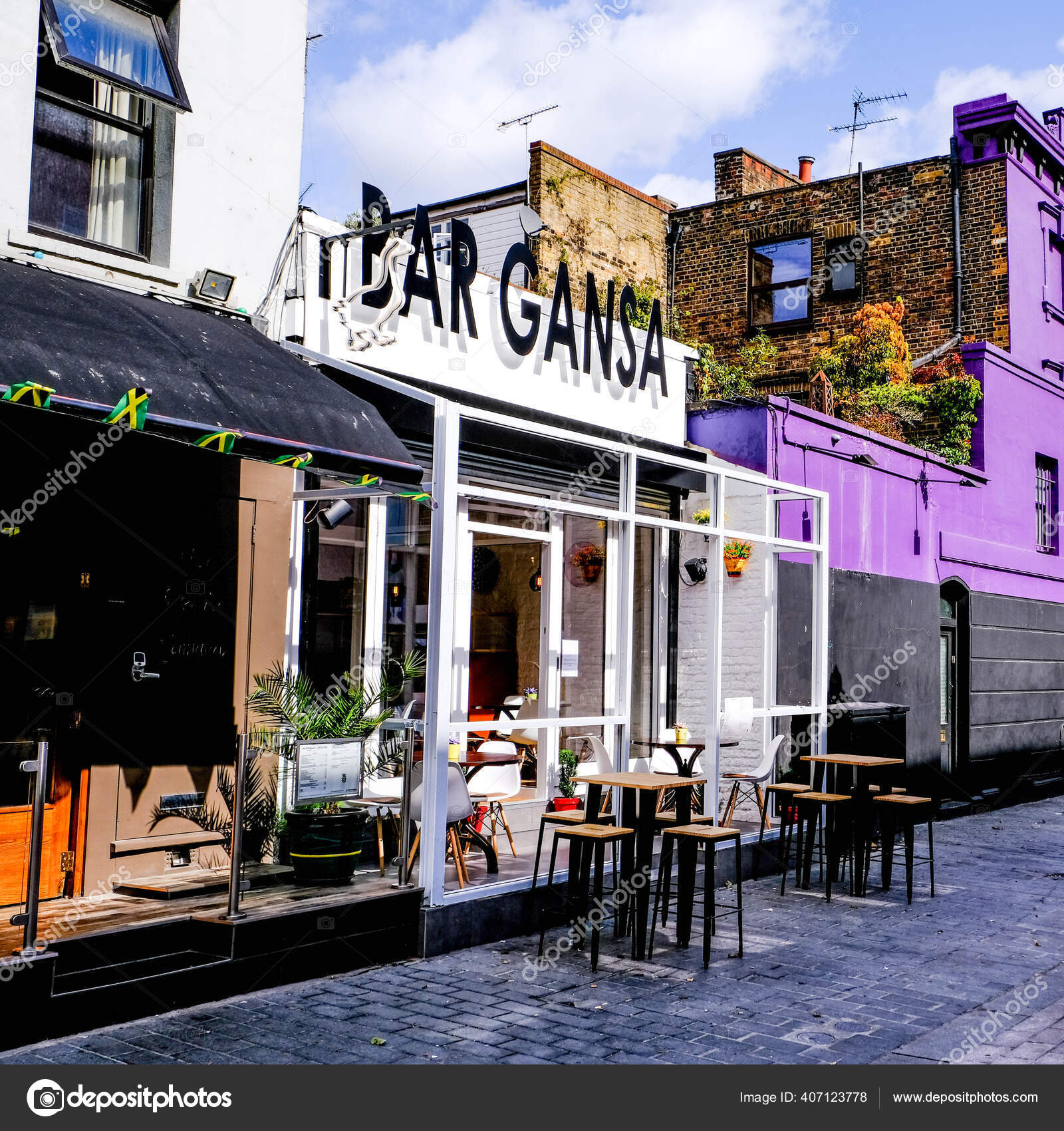 Camden Town Street Cafe Visitor Attraction London People Stock Editorial Photo © richardmlee