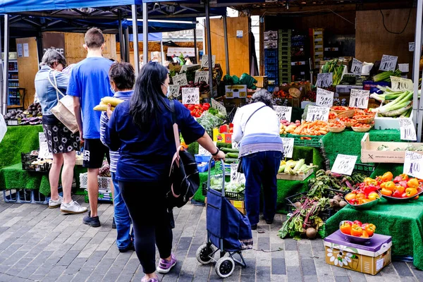 Londres Reino Unido Setembro 2020 Barracas Mercado Livre Livre Livre — Fotografia de Stock