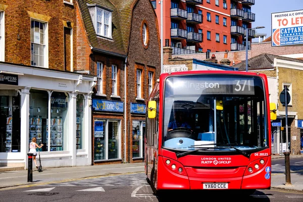 London September 2020 Eindeckerverkehr Für Den Londoner Busverkehr Mit Reduzierten — Stockfoto