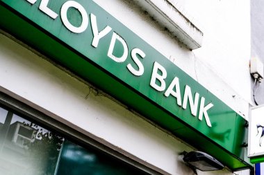 Londra İngiltere, 27 Eylül 2020, Lloyds Bank High Street Branch Binası