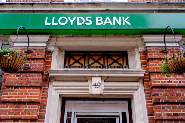 Londra Settembre 2020 Lloyds Bank High Street Branch Building — Foto Stock