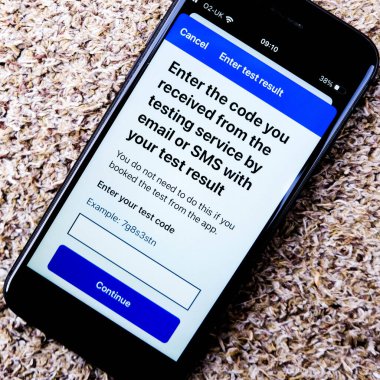 Londra İngiltere, 30 Eylül 2020, NHS Track ve Trace Covid-19 Akıllı Telefon Uygulaması