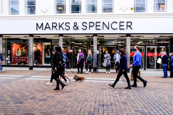 Londres Reino Unido Octubre 2020 Gente Que Camina Más Allá —  Fotos de Stock