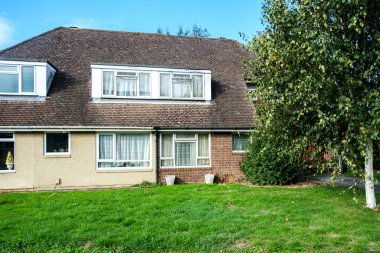 London Uk, September 23 2025, Two Old Classic Semi-Detatched Dorma Bungalows