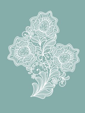 dekoratif element dantel çiçeği
