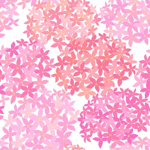 Seamless Pink Floral Background — Stock Vector