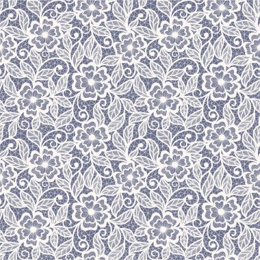 Kusursuz soyut dantel çiçekli arka plan