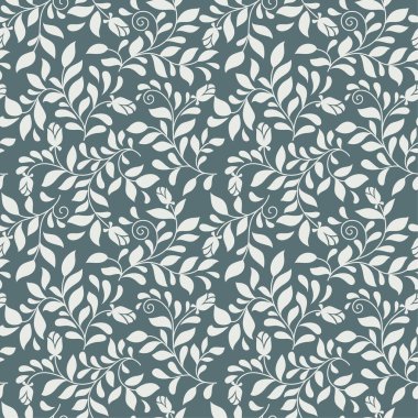 Kusursuz Darc çiçekli arka plan, tek renkli