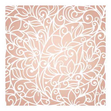 Şablon çerçeve tasarımı davetiye kartı. Lazer kesimi.