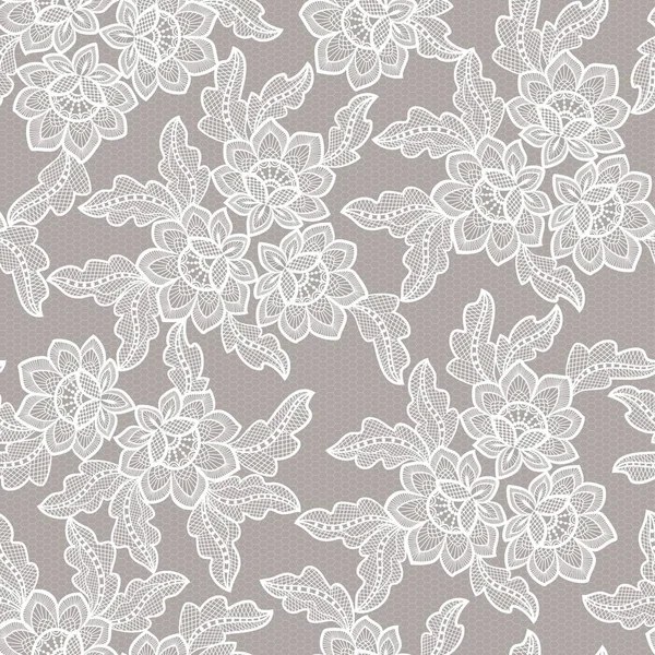 Seamless Abstract Lace Floral Background — Stock Vector
