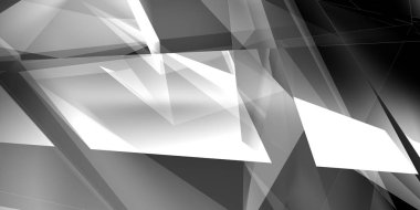 Soyut gri web banner arka plan. 3D render 