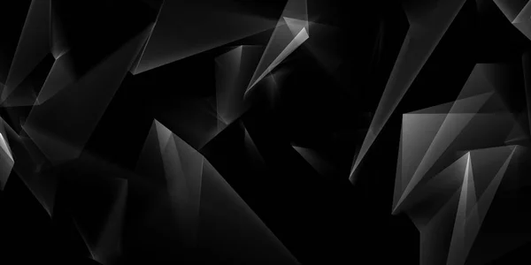 Yaratıcı Siyah geometrik arka plan. Tasarım konsepti. 3D render 