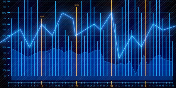 Yaratıcı forex grafik arka planı. Analiz ve bankacılık kavramı. 3D render 