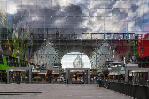 Covered Market Rotterdam Has Sellers Fresh Food Restaurants — Stock Photo, Image