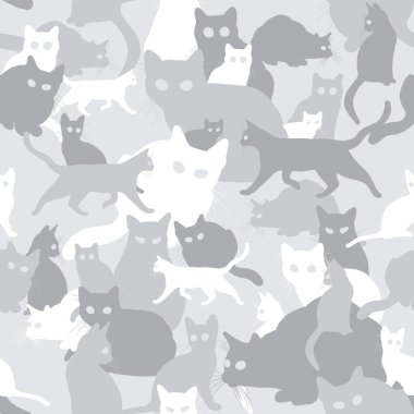 kedi ile sorunsuz kamuflaj