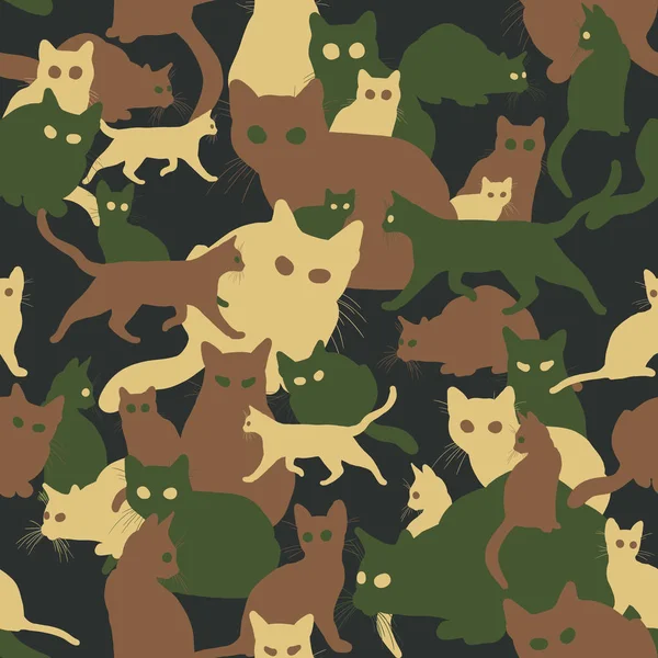kedi ile sorunsuz kamuflaj