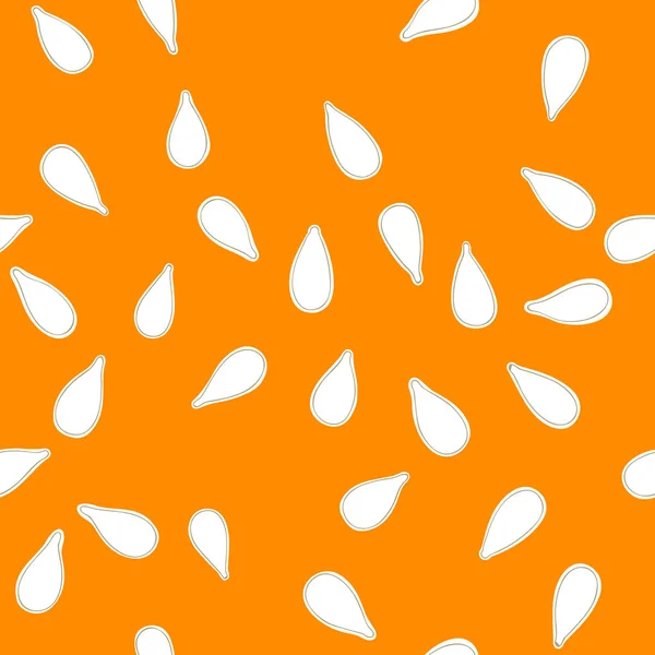 Seamless Pattern Pumpkin Seeds — Stock Vector