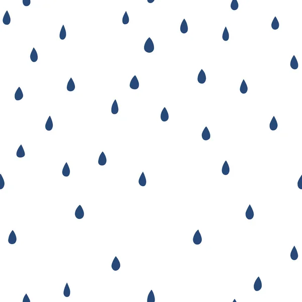 Απρόσκοπτη Διανυσματικό Μοτίβο Σταγόνες Βροχής — Διανυσματικό Αρχείο