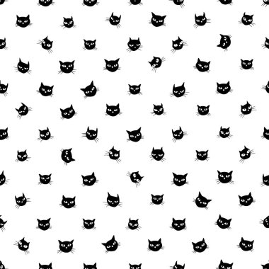 Siyah kedilerde pürüzsüz desen