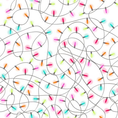 Noel ışıkları ile Seamless modeli