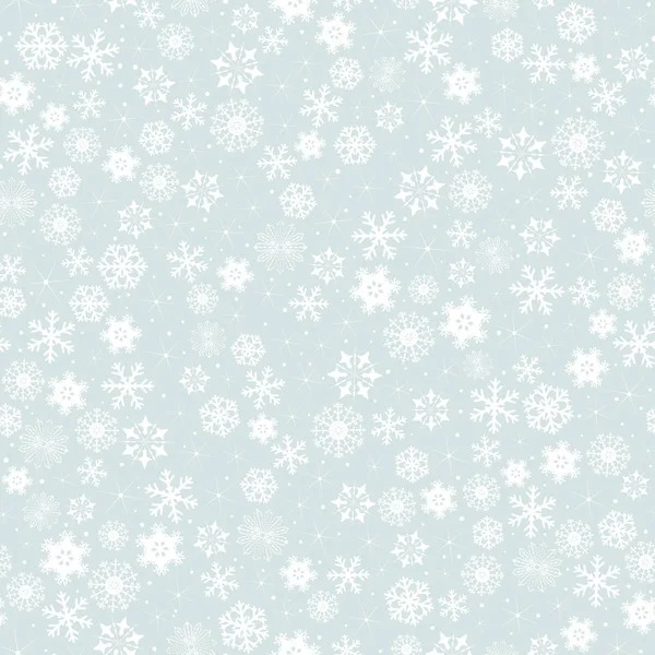 雪片とシームレスなパターン — ストックベクタ