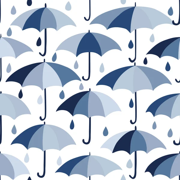 Χωρίς ραφή μοτίβο με ομπρέλες — Διανυσματικό Αρχείο