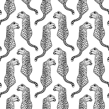 Çitalı siyah beyaz desenli.