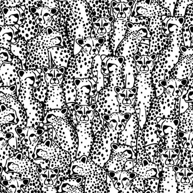 Çitalı siyah beyaz desenli.