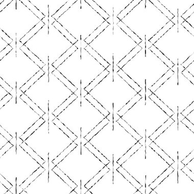 Siyah ve beyaz soyut geometrik kusursuz desen