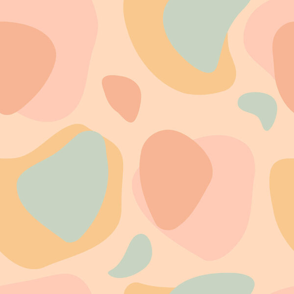 Бесшовный рисунок с абстрактными формами