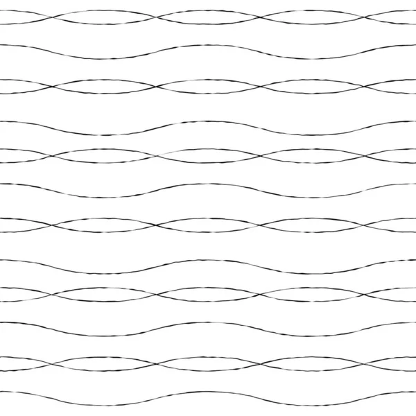 白黒抽象幾何学的なシームレスなパターン — ストックベクタ