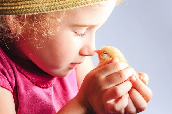 küçük kız ve burun, çocuklar, sevimli resimler yenidoğan tavuk burun