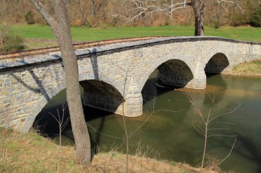 Sharpsburg, Md 14 Nisan: Antietam Battle At, Burnside Köprüsü şiddetle savundu Konfederasyon tarafından General Ambrose Burnside tarafından 14 Nisan 2018 Sharpsburg, Md komuta Birliği birliklerine karşı