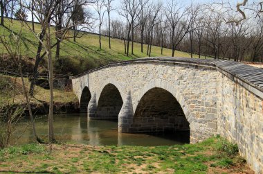 Sharpsburg, Md 14 Nisan: Antietam Battle At, Burnside Köprüsü şiddetle savundu Konfederasyon tarafından General Ambrose Burnside tarafından 14 Nisan 2018 Sharpsburg, Md komuta Birliği birliklerine karşı