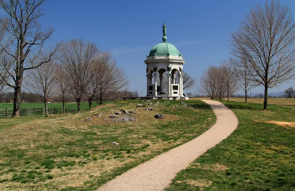 Sharpsburg, Md 14 Nisan: Başkan William Mckinley tarafından 30 Mayıs 1900'de, adanmış Maryland anıt Sharpsburg, Md 14 Nisan 2018 Antietam savaşan askerler Konfederasyon ve Birliği onur