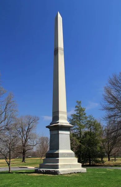 Sharpsburg April Philadelphia Brigade Monument Honorates Role Played Its Members — стоковое фото