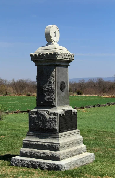 Sharpsburg April Fourteenth Brooklyn Monument Stands Memorial Its Members Located — Stock Photo, Image