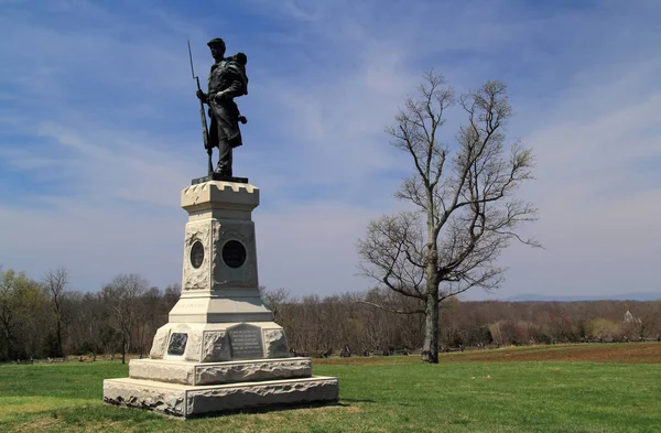 Sharpsburg Abril Monumento Joseph Hawley Solo Uno Los Varios Monumentos — Foto de Stock