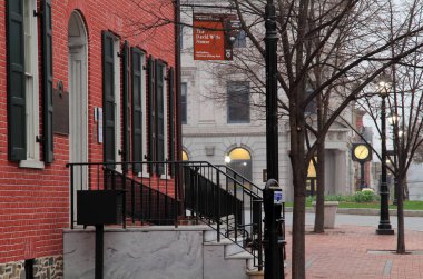 Gettysburg, Pa 15 Nisan: Başkan Lincoln sonsuz Gettysburg adresini 1863 yılında 15 Nisan 2018 Gettysburg, Pa hazırlamak için kullanılan David dilerse House, en önemli konuğu oldu.