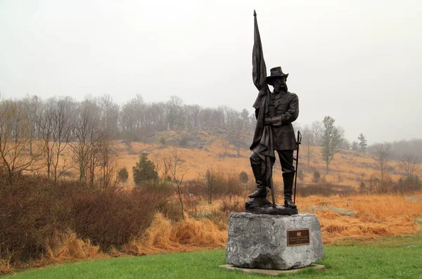 Gettysburg Pennsylvania Abril Parque Militar Nacional Gettysburg Conocido Por Los — Foto de Stock
