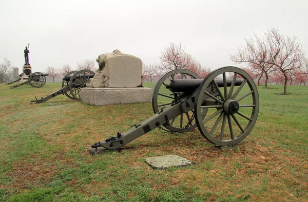 Gettysburg Kwietnia Peach Orchard Była Scena Niektórych Najbardziej Wściekły Walki — Zdjęcie stockowe