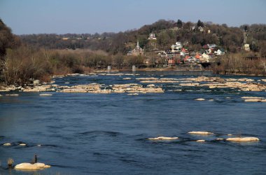 Shenandoah ve Potomac nehirler, Virginia Üniversitesi Batı devlet, izdiham, tarihi Harpers Ferry, Amerika Birleşik Devletleri Appalachian bölgede bulunan en güzel şehirlerinden biridir
