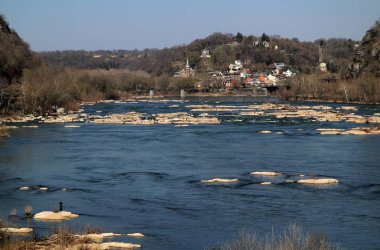 Shenandoah ve Potomac nehirler, Virginia Üniversitesi Batı devlet, izdiham, tarihi Harpers Ferry, Amerika Birleşik Devletleri Appalachian bölgede bulunan en güzel şehirlerinden biridir