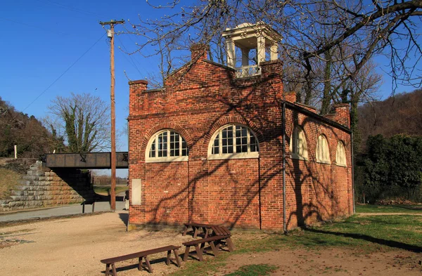 John Browns Fort Var Gang Del Våpenlageret Harpers Ferry Vest – stockfoto