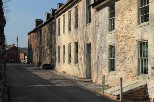 Harpers Ferry April Offentliga Sätt Består Flera Byggnader Däribland Marmion — Stockfoto