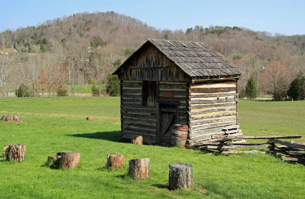Reconstructed Cabin Located Visitor Center Cumberland Gap National Historical Park — Stock Photo, Image