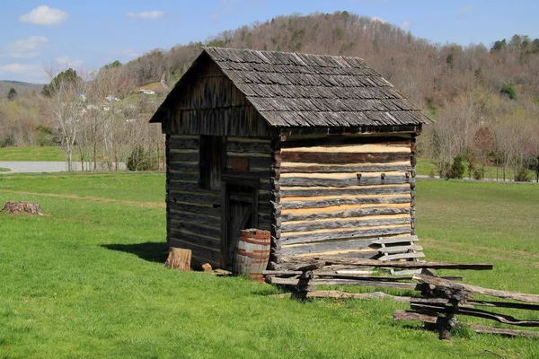 Reconstructed Cabin Located Visitor Center Cumberland Gap National Historical Park — Stock Photo, Image