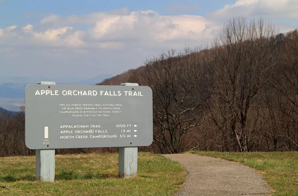 Apple Orchard Falls Trail Conduce Gli Escursionisti Una Delle Numerose — Foto Stock