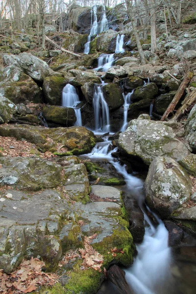 Pitoresca Dark Hollow Falls Parque Nacional Shenandoah Virgínia Pode Ser — Fotografia de Stock