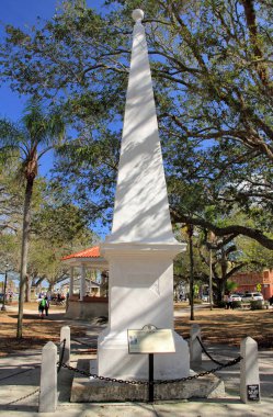 St Augustine, Fl - Şubat 10: St Augustine ana meydanda yer alan 1812 Anayasası anıt 1812 İspanyol Anayasası 10 Şubat 2018 St Augustine, Fl anısına